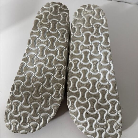 Birkenstock Women’s Arizona Soft Footbed Leather White Slide Sandal Size 9 - Picture 9 of 9